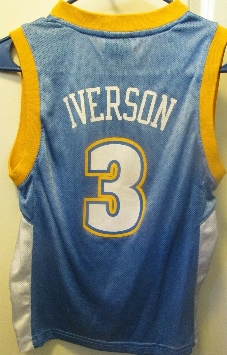 Allen Iverson Denver Nuggets Jersey #3 adidas navy blue Size L