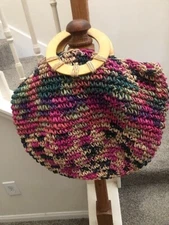 Tote bag hand made mutliocolr