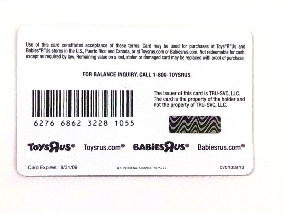 TOYS R US GIFT CARD TRANSFORMERS REVENGE OF THE FALLEN COLLECTABLE NO VALUE 1055 - Image 2 of 2