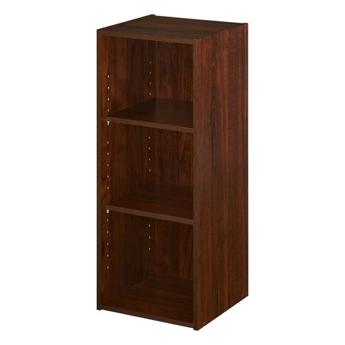 ClosetMaid 3 Tier Wooden Organizer w/2 Adjustable Shelves, Dark Cherry(Open Box) - Picture 2 of 7