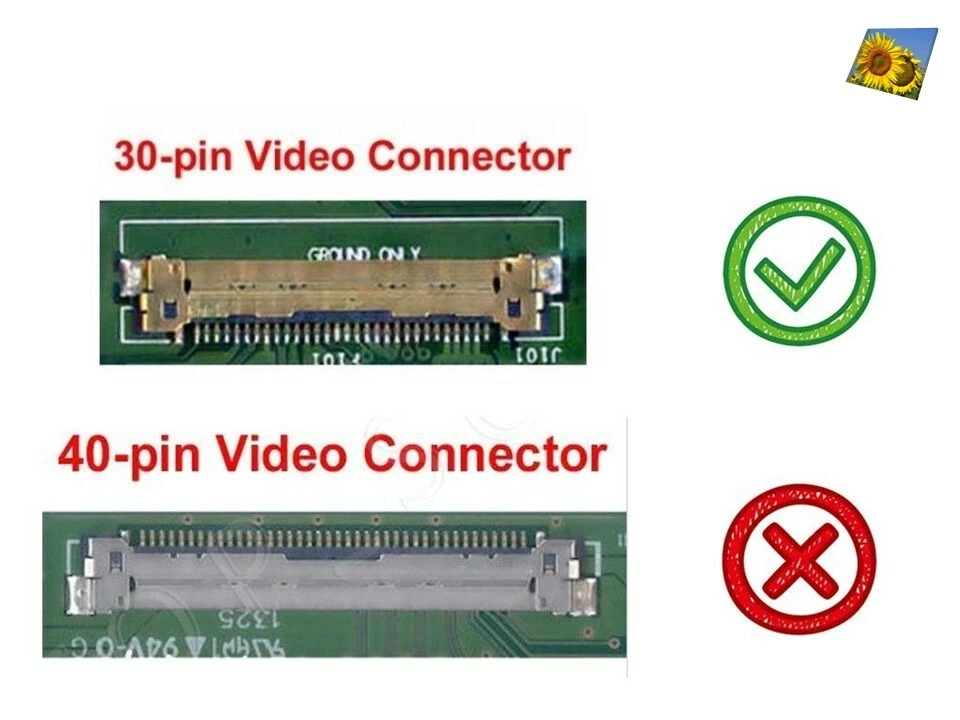 New 13.3 Slim eDP LED LCD screen for Acer Aspire ES1-311 series ES1-311-P7LT - Image 4 of 4