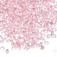 16800 Pcs Wedding Table Scatter Confetti Diamond, 3mm Fake Diamond Light Orange 