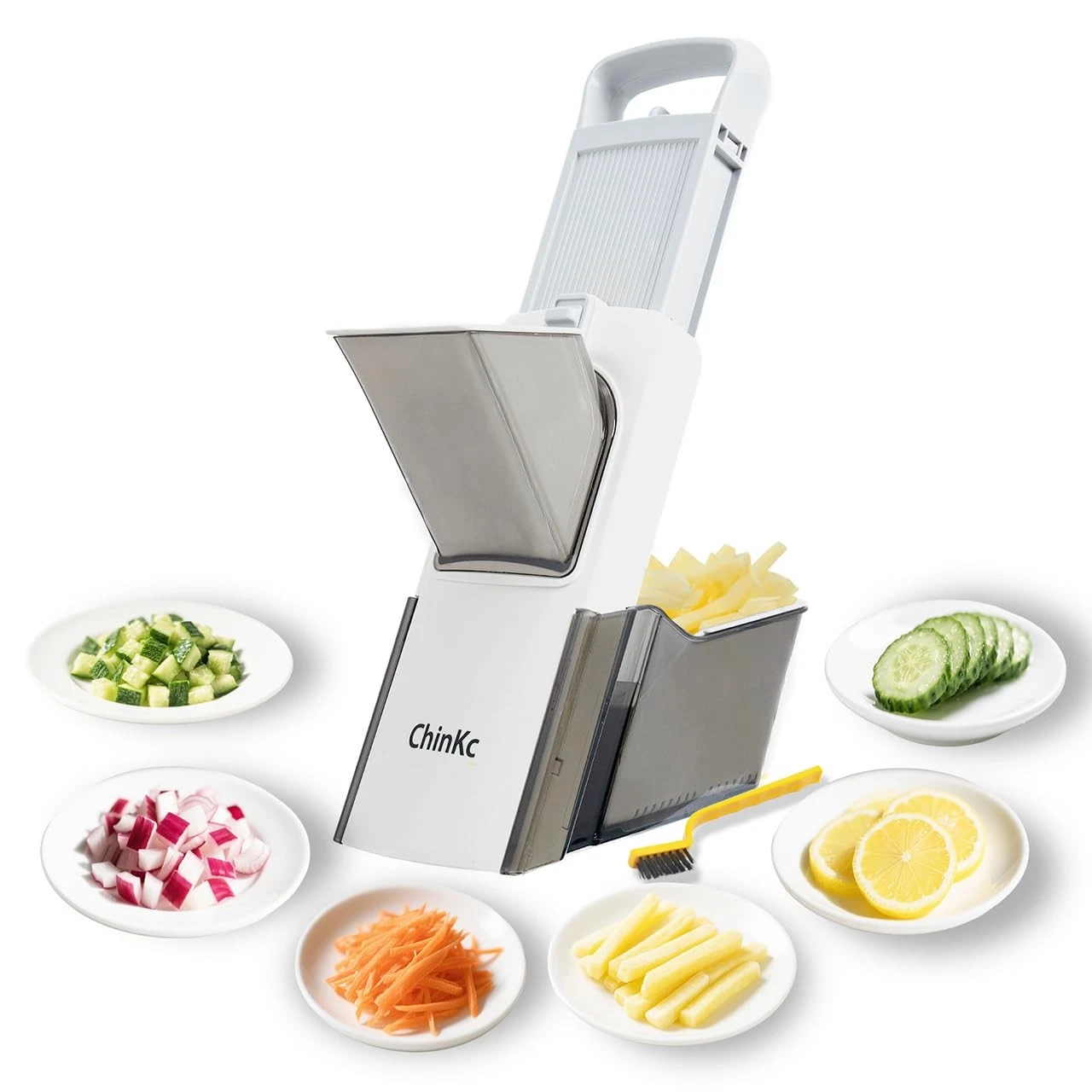 Upgrade Safe Mandoline Slicer for Kitchen,Adjustable Vegetable Food Chopper O...