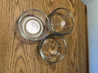 Set of 3 ~ Anchor Hocking 12 oz. ~ 4.5"T x 2 3/8"D  Clear Glass Bowl Made in USA