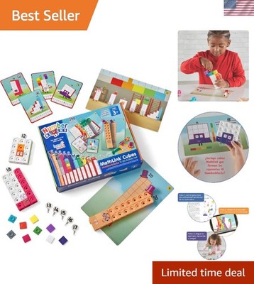 MathLink Cubes Numberblocks 11-20 Activity Set, 30 Preschool Learning Activit...