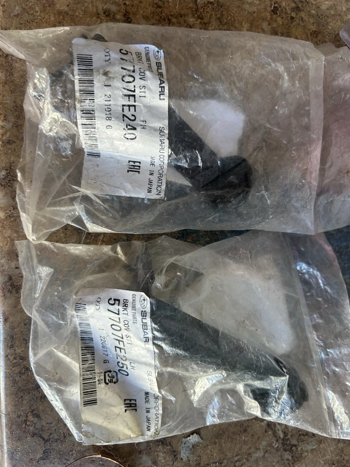 Subaru WRX STI Fog light Cover Brackets - Image 2 of 2