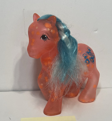 Vintage 1981 G1 Happy Glow My Little Pone Glow n' Show no tail [2] (DM1)