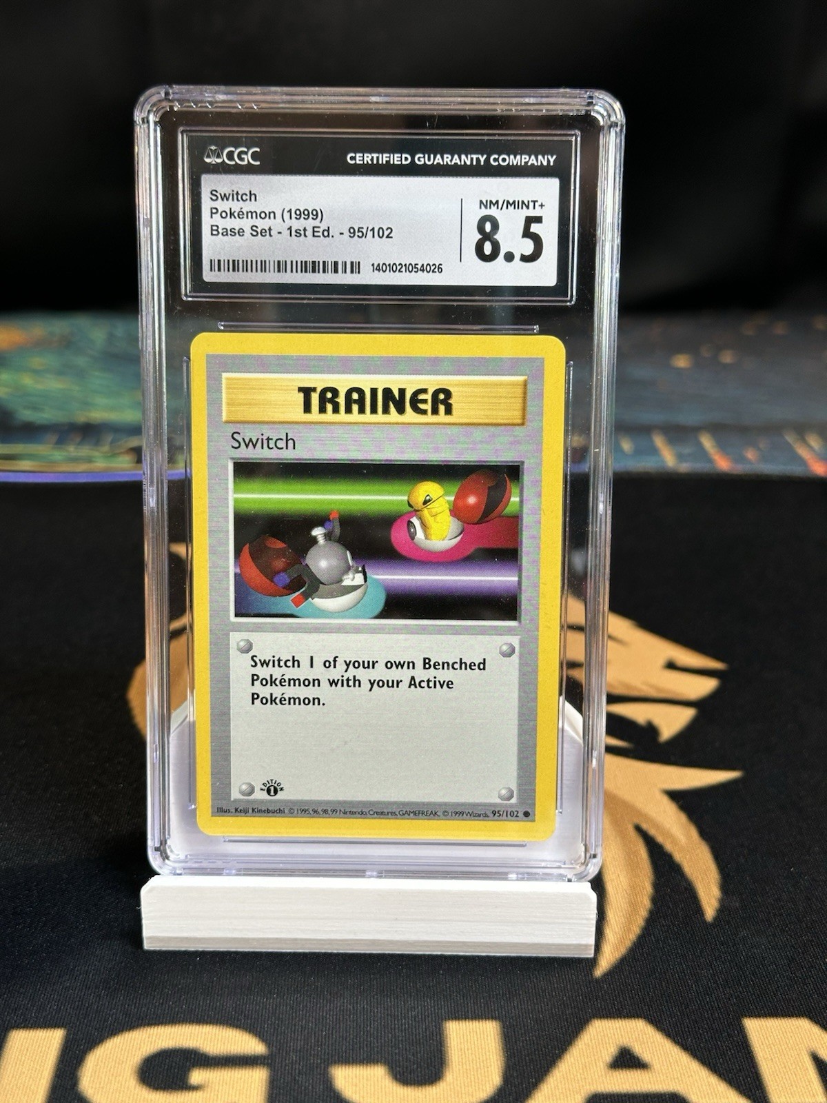 1999 1st Edition Trainer Switch Base Set 95/102 Pokémon Card 8.5 CGC