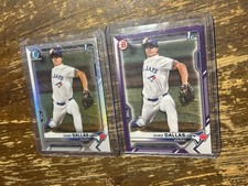 2021 Bowman Draft Chrome 1st Chad Dallas #BDC-23 Refractor Purple /250