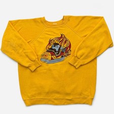 VTG Taz Looney Tunes Six Flags Sweatshirt Men's XL Fits Medium USA Made