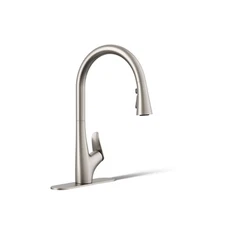 KOHLER Leto R31548-VS Pull-Down Kitchen Faucet - Vibrant Stainless