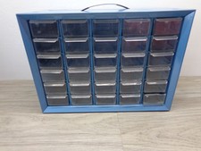 Akro-Mils Metal Cabinet Organizer 30 Drawer Small Parts Storage Bin Vintage USA