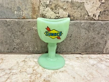 Vintage Jadeite Sunoco Advertising Eye Wash