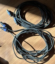2- 30+ foot Stagg professional Low Noise audio sound PA DJ speaker cables