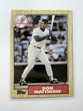 TOPPS 1987 BASE SET DON MATTINGLY #500 NEW YORK YANKEES BASEBALL CARD