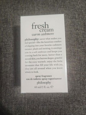 NIB SEALED PHILOSOPHY- Fresh Cream Warm Cashmere EDT Spray Fragrance - 2 oz 