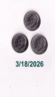2009P ROOSEVELT DIMES SEMI-KEY!Circulated! LOT OF 3!