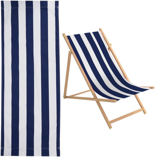 1 Pezzo Di Ricambio per Sedia a Sdraio Da Spiaggia Tela 435 X 1165 Mm in Tessuto - Foto 12 di 12