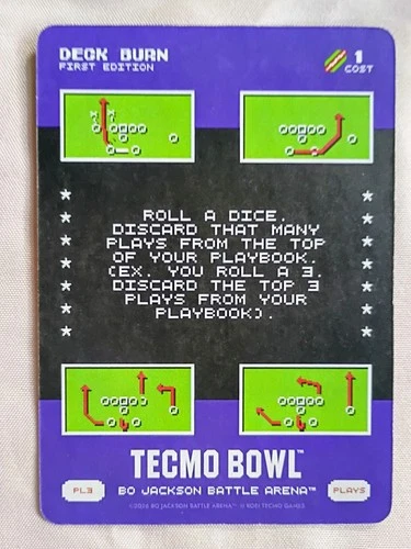 2026 Bo Jackson Battle Arena Tecmo Bowl Edition Deck Burn Play 3 #PL3 SSP Plays