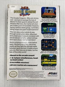 Double Dragon II 2 NES Nintendo Entertainment System In Box Tested 1989 (01)