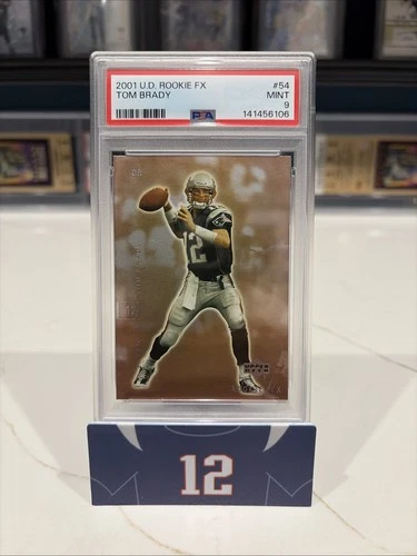 TOM BRADY 2001 UPPER DECK ROOKIE F/X #54 2ND YEAR PSA 9 INVEST GOAT HOF MVP TB12