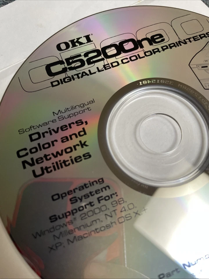 printer driver,  color And network utilities For Oki C5200Ne Digital Printer - Image 2 of 2