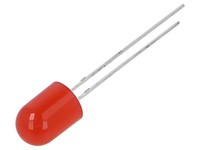 5X OSR5JA8B34B Led Rot 8Mm 220-330Mcd 30° Front: GewöLbt 2,1-2,6VDC -30-85°C Opt
