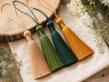 Decorative key tassels, key tassels, vintage style tassels, antique style tassel