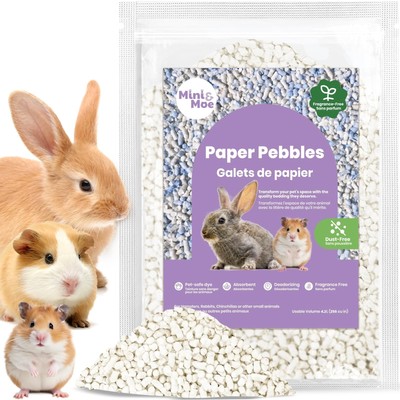 Rabbit Litter Paper Pellet Bedding: Hamster Bedding Odor Control & Moisture A...