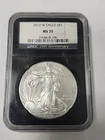 2012 W AMERICAN SILVER EAGLE NGC MS70