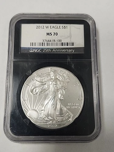 2012 W AMERICAN SILVER EAGLE NGC MS70