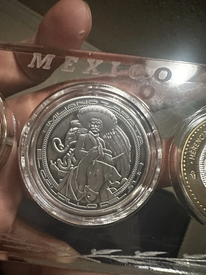 Tres Bellas Monedas Herencias Numismáticas 2012 X2 1 Emiliano Zapata Foto 3 de 4