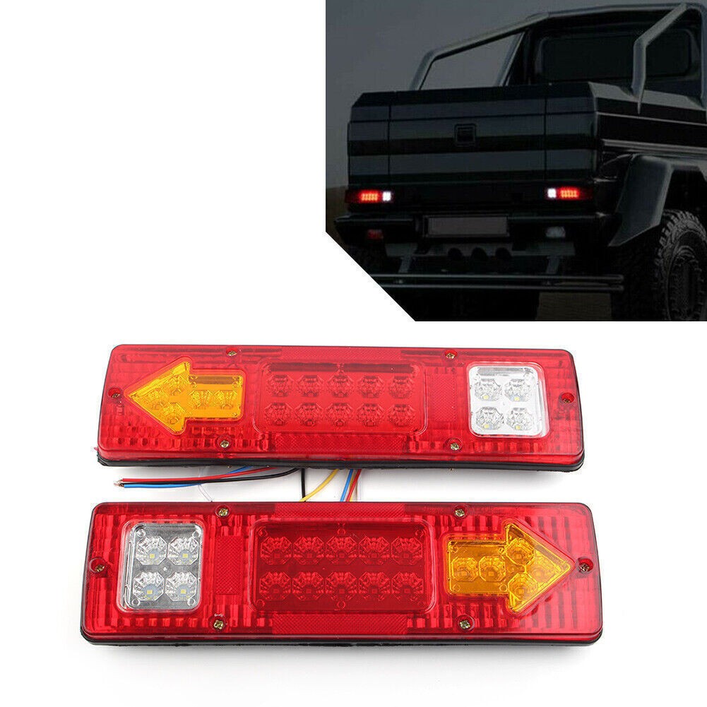 12V 19 LED Rear Tail Light Brake Turn Signal Reverse Lamp For Trailers Trucks