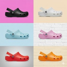 Crocs Classic Clog Slip On Shoes Unisex  All Colors  Water Friendly Comfort