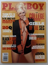 Playboy Magazine November 2011 College Issue Manny Pacquiao Anthony Bourdain