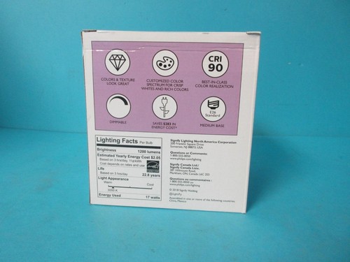 6 PHILIPS DIMMABLE LED LIGHT BULB 17W 40° EXPERTCOLOR RETAIL 1200 LUMEN PAR38 - Picture 4 of 16