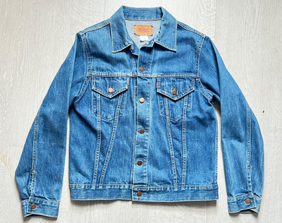 Vintage Levi's BIG E Denim Type III Trucker Jacket 70505 USA Late