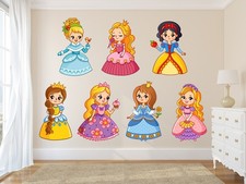 Princess Wall Decal Sticker Mural Vinyl Girls Bedroom Decor Removable Art M-62