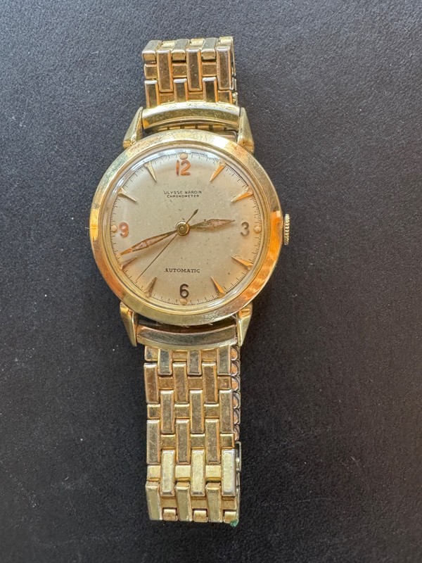 Ulysse Nardin Chronometer Automatic Watch gold vintage