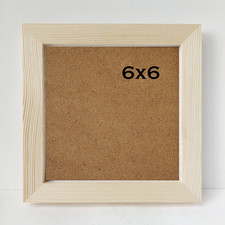 NC 6X6 Photo Frame Solid Wood Frame Square 6X6 Picture Frame.No Paint.Protection