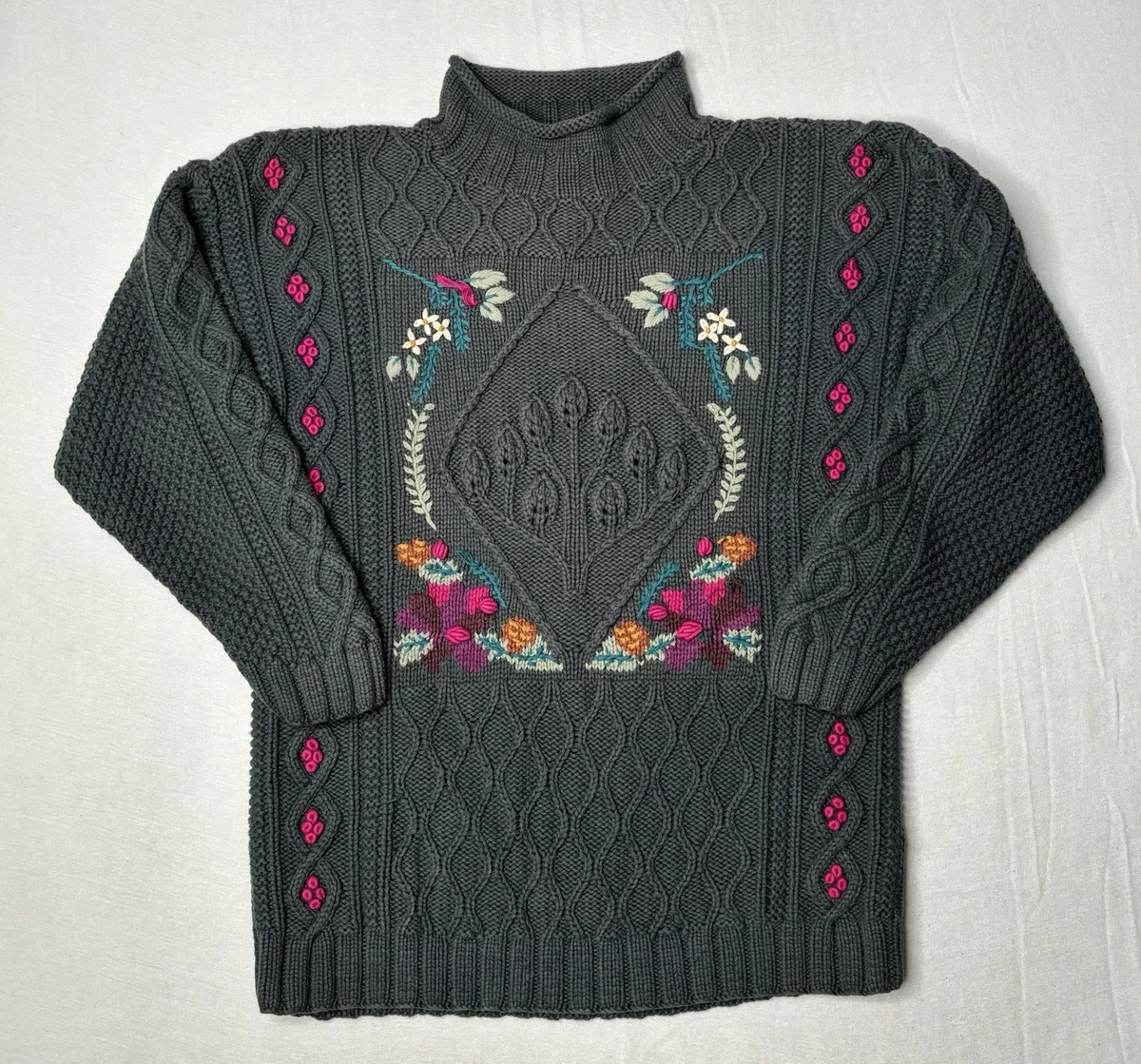 Ll Bean Fisherman Sweater In Women's Sweaters for sale - eBay
