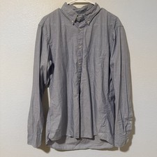 mens uniqlo light blue polka dot button up collared long sleeve dress shirt