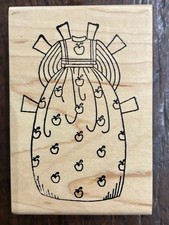 2 HOLLY BERRY HOUSE Rubber Stamps - Paper Doll Clothes
