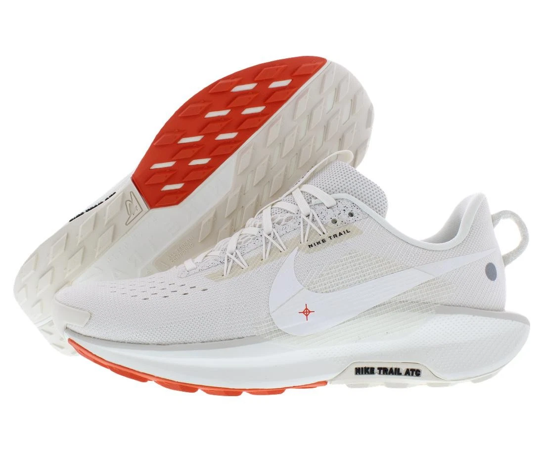 Nike ReactX Pegasus Trail 5 Unisex Shoes Size 8, Color: Phantom/Sail/Picante