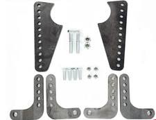 Adjustable Coil Over Shock Mount Kit Lower Brackets Fit 3" Axle Tubes