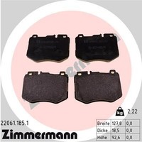 Zimmermann Bremsbelagsatz, Scheibenbremse 22061.185.1 FüR MERCEDES-BENZ