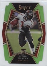 2021 Select Premier Level Neon Green Prizm Die-Cut /349 Jaelon Darden #177 16h3