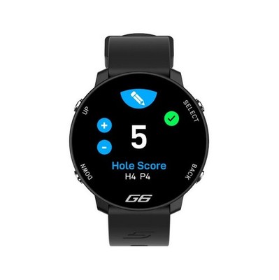 Shot Scope G6 GPS Golf Watch in Black with Built-In Scorecard