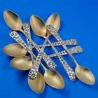 8 Sterling Silver Gorham Demitasse Spoons Delhi 1880 Aesthetic Floral ~no mono