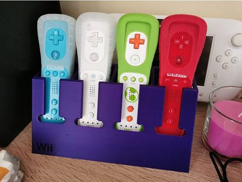 Nintendo Wii Remote Quad Controller Holder Display Stand Rack, Holds 4 Wiimotes - Image 2 of 3